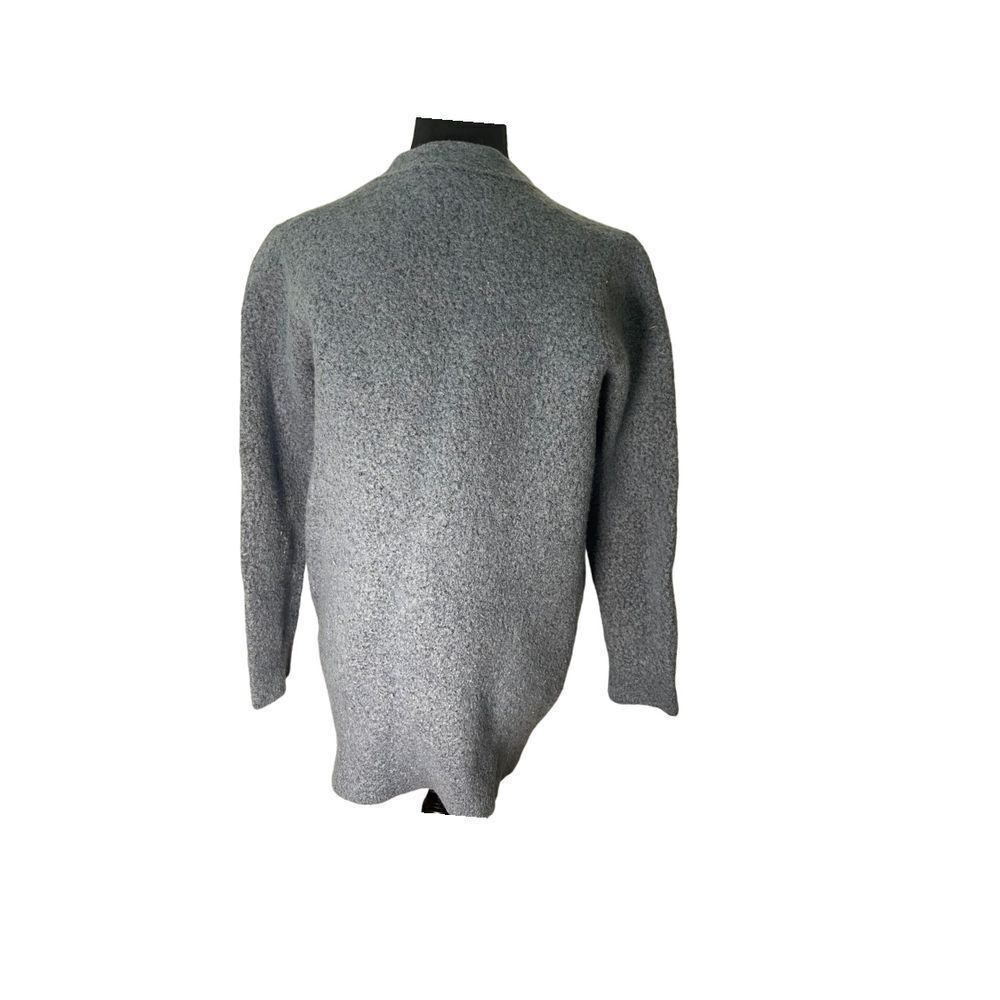 J. Crew Merino Wool Cardigan Sweater Long Sleeve Buttons Pockets Blue‎ Women's L - Picture 2 of 6